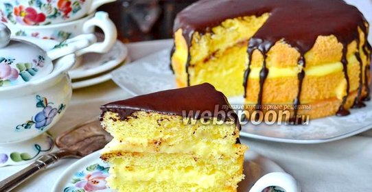 Бостонский кремовый торт (Boston Cream Pie)