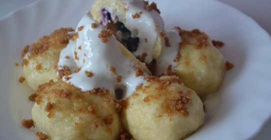 Творожные гомбовцы с черникой