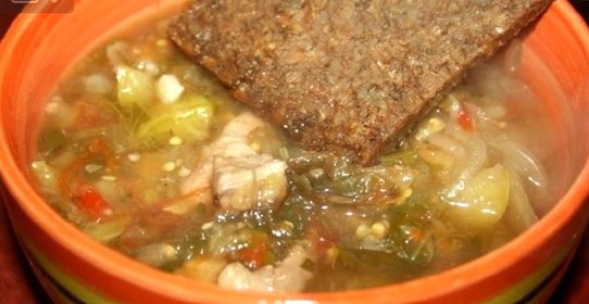 Рагу овощное с телятиной