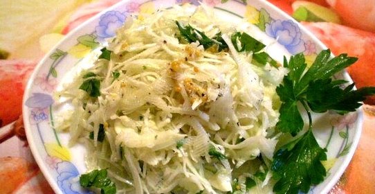 Капустный салат с имбирем