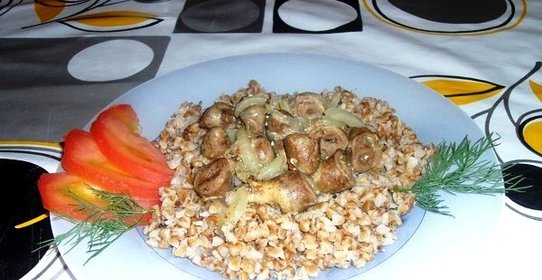 Тушеные куриные сердечки в мультиварке