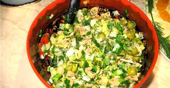 Салат из подберезовиков