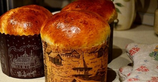 Пасхальный кулич на сметане