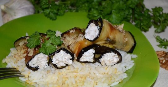 Баклажаны с творожным сыром