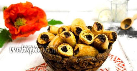 Творожное печенье с маковой начинкой