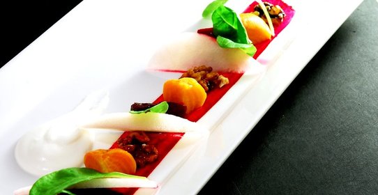 Десерт с хурмой