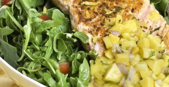 Лосось в индийских специях