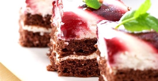 Шоколадный торт с кофе