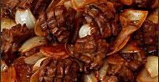 Быстро обжаренные бараньи сердца