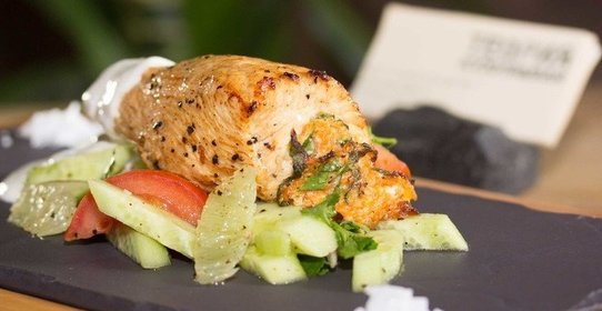 Грудка индейки, фаршированная тыквой