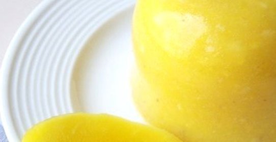 Солнечный десерт из манго и банана