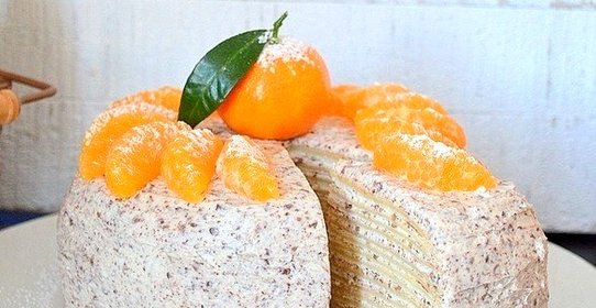 Блинный торт с шоколадом