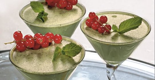 Мятная панакотта