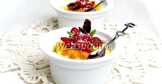 Пудинг клубничный