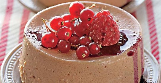 Шоколадный пудинг из манной крупы