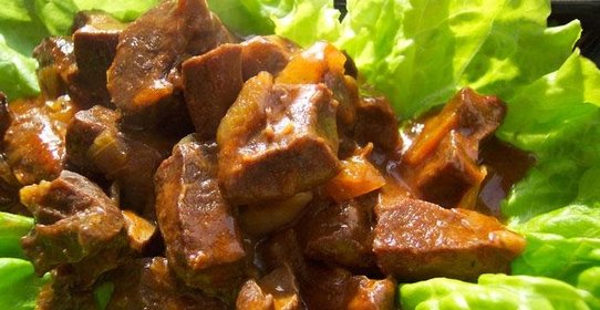 Язык тушеный