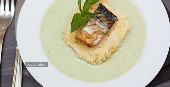 Cкумбрия, запеченная с картофельным пюре