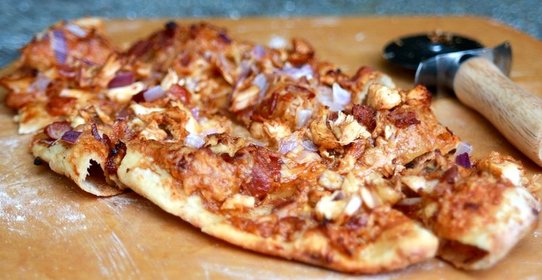 Пицца с куриным фаршем