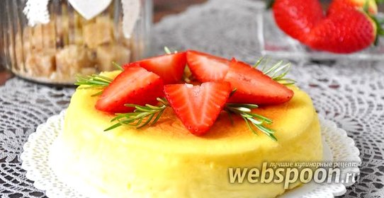 Чизкейк-суфле с белым шоколадом