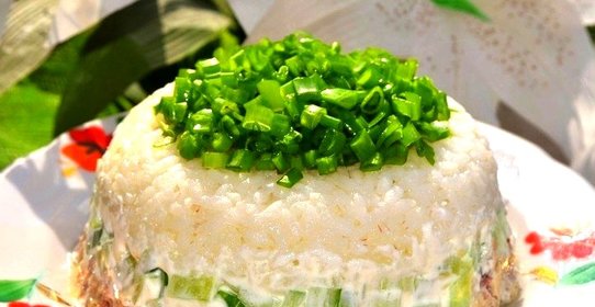 Простой рыбный салат