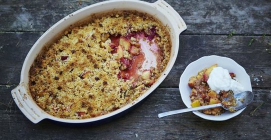 Персиковый крамбл