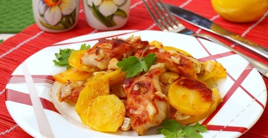 Филе пангасиуса с картофелем в духовке