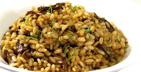 Плов с грибами