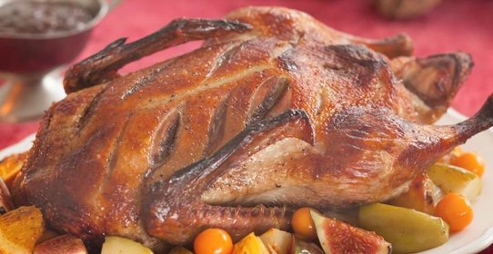 Утка с яблоками