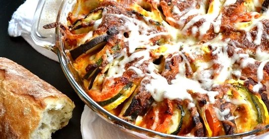 Рататуй с моцареллой