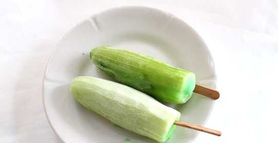 Мороженое зеленый огурец