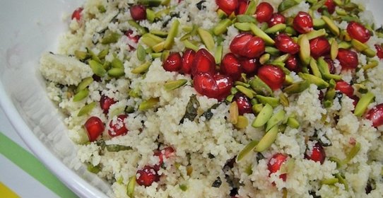 Салат с кускусом и гранатом