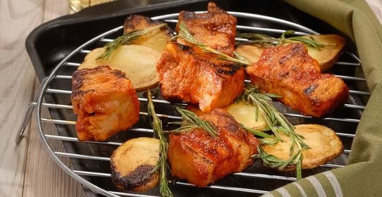 Клюквенный мусс на манке