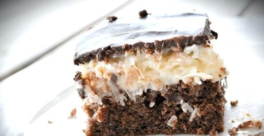 Шоколадный торт с кокосом