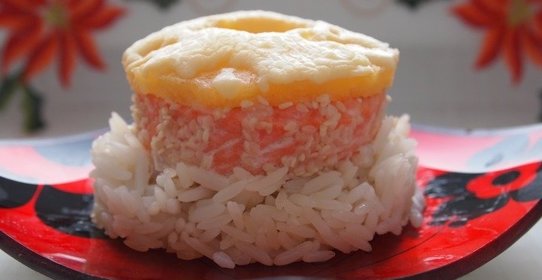 Запеченная форель с рисом