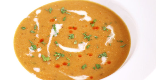 Овощной крем-суп с молоком