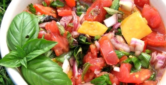 Салат с лимонной заправкой