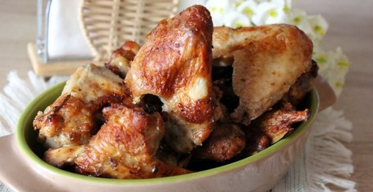 Куриные крылышки, запеченные в мультипечи