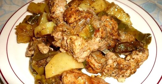 Сочное жаркое запеченное в пакете