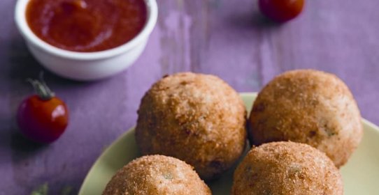 Картофельные крокеты с ветчиной