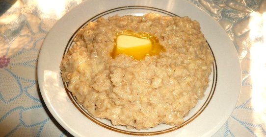 Овсяная каша с сыром