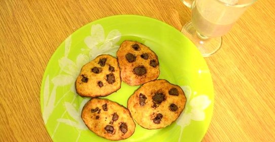 Бананово-овсяное печенье