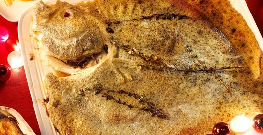 Тюрбо с картофелем и фенхелем