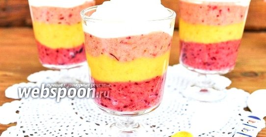 Ягодно-банановый десерт