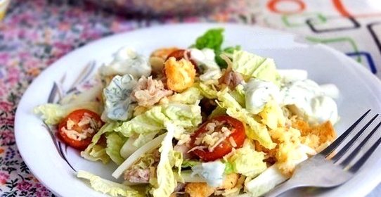 Салат Цезарь по-русски
