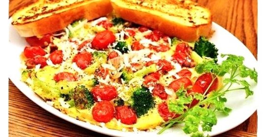 Фриттата с жареным чили