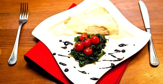 Дорада с голландским соусом