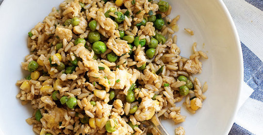 Жареный рис с яйцом