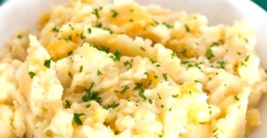 Пюре из цветной капусты с сыром