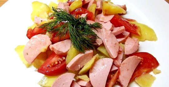 Сытный картофельный салат