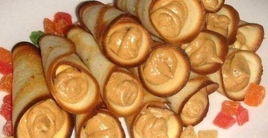 Трубочки с ореховым кремом